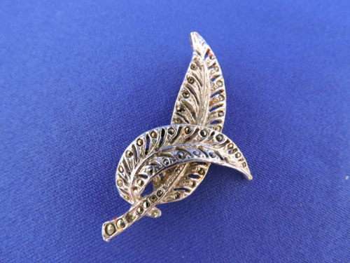 Costume jewellery marquisite brooch